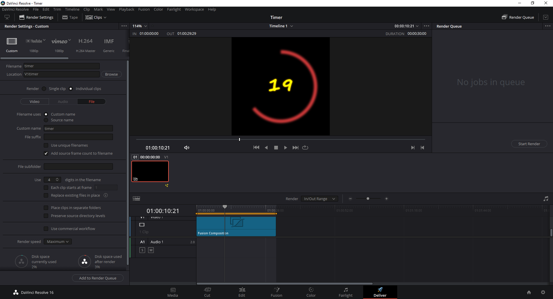 Export Fusion animation to TIFF with Alpha Channel