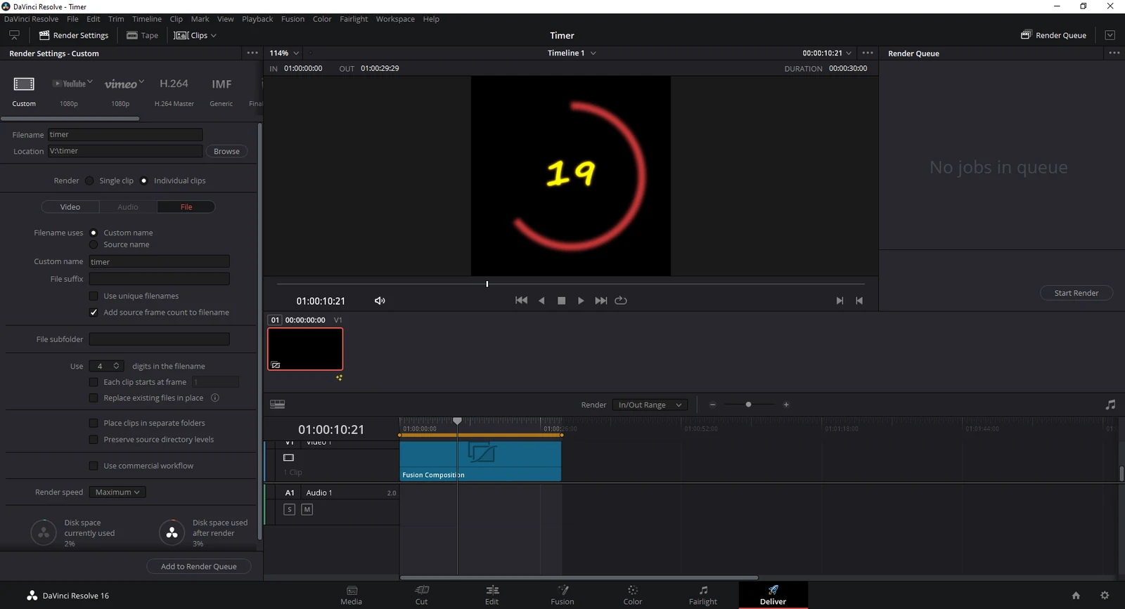 Export Fusion animation to TIFF with Alpha Channel